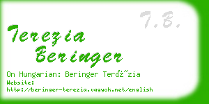 terezia beringer business card